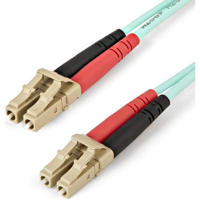 StarTech.com Fiber Optic Duplex Patch Network Cable - 3.28 ft Fiber Optic Network Cable for Network Device, Transceiver - First End: 2 x LC Network - Male - Second End: 2 x LC Network - Male - 100 Gbit/s - Patch Cable - LSZH - Multi-mode - 50/125 &mi