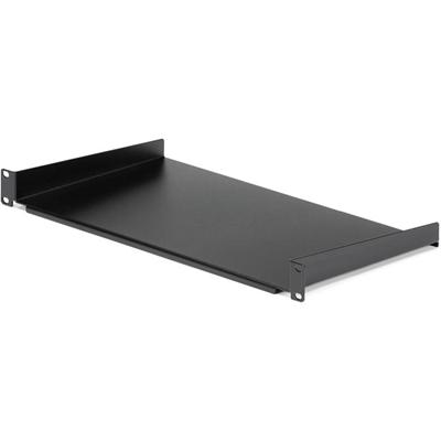 StarTech.com 1U Rack Shelf - 10 in. Deep - For Server, A/V Equipment, LAN Switch, Patch Panel - 1U Rack Height - Rack-mountable - Black - Steel - 44.20 lb Static/Stationary Weight Capacity - TAA Compliant