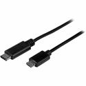 StarTech.com USB-C to Micro-B Cable - M/M - 0.5 m - USB 2.0 - 1.64 ft USB Data Transfer Cable for Notebook, Smartphone, Power Bank, Wall Charger, Car Charger, Computer, External Hard Drive - First End: 1 x 24-pin USB 2.0 Type C - Male - Second End: 1