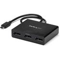 StarTech.com MST Hub - DisplayPort over USB-C to 3x DisplayPort - 3840 × 2160 - 15 ft Maximum Operating Distance - DisplayPort - USB - Plastic