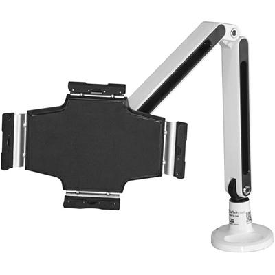 StarTech.com Mounting Arm for Tablet, iPad - White - TAA Compliant - Height Adjustable - 1 Display(s) Supported - 11" Screen Support - 2.20 lb Load Capacity - Steel, Plastic - 1 Each