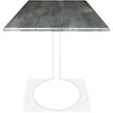 Holland Bar Stools Utility Table Top - Square Top - 30" Table Top Width x 30" Table Top Depth - Black Steel - 2 / Carton