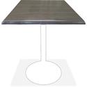 Holland Bar Stools Utility Table Top - Charcoal Square Top - 36" Table Top Length x 36" Table Top Width - 2 / Carton