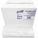 Genuine Joe Food Storage Bags - 1 quart Capacity - 8" Length x 7" Width x 1.75 mil (44 Micron) Thickness - Zipper Closure - Clear - Food, Beef, Poultry, Vegetables, Seafood - 500 / Box