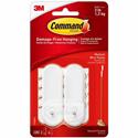 Command Medium Wire Hook - 3 lb (1.36 kg) Capacity - Plastic - White - 1 Pack