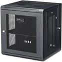 StarTech.com 12U Wall-Mount Server Rack Cabinet - Up to 17 in. Deep - Hinged Enclosure - For Server, LAN Switch, Patch Panel - 12U Rack Height17" Rack Depth - Wall Mountable - Black - Steel, Mesh - 200 lb Maximum Weight Capacity - 198.42 lb Static/St