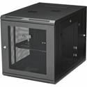 StarTech.com 12U Wall-Mount Server Rack Cabinet - 24 in. Deep - Hinged - For Server, LAN Switch, Patch Panel - 12U Rack Height23.80" Rack Depth - Wall Mountable - Black - Steel, Steel Mesh - 198.42 lb Maximum Weight Capacity