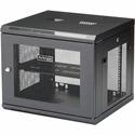 StarTech.com 9U Wall-Mount Server Rack Cabinet - Up to 18.9 in. Deep - For Server, LAN Switch, Patch Panel - 9U Rack Height18.90" Rack Depth - Wall Mountable - Black - Steel Mesh, Steel - 198.42 lb Static/Stationary Weight Capacity