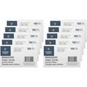 Business Source Ruled Index Cards - Front Ruling Surface - Ruled Front Ruling - 72 lb Basis Weight - 5" x 3" Sheet Size - White Paper - 100/Pack - 10 / Box