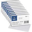 Business Source Ruled Index Cards - Front Ruling Surface - Ruled Front Ruling - 72 lb Basis Weight - 6" x 4" Sheet Size - White Paper - 100/Pack - 10 / Box