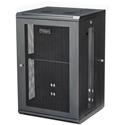 StarTech.com 18U Wall Mount Network Switch Cabinet With Hinged Back Panel - For Server, LAN Switch, Patch Panel - 18U Rack Height16" Rack Depth - Wall Mountable - Black - Steel, Mesh - 198.42 lb Static/Stationary Weight Capacity