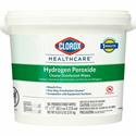 Clorox Healthcare Hydrogen Peroxide Cleaner Disinfectant Wipes - 11" Length x 12" Width - Recommended For: Soap Scum Remover - Pre-moistened, Disinfectant, Deodorize, Anti-bacterial - White - 185/Tub - 1 Each