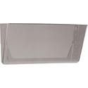 Storex Stacking Wall Pocket - 1 Pocket(s) - 7" Height x 4" Width x 16" Length - Stackable - Smoke - Poly - 1 Each