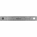 Westcott 6" Stainless Steel Rulers - 6" Length x 0.8" Width - 1/16, 1/32 Graduations - Metric, Imperial Measuring System - Stainless Steel - Stainless Steel - 12 / Box