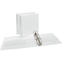 Avery&reg; Durable View Binders - EZD Rings - 3" Binder Capacity - Letter - 8 1/2" x 11" Sheet Size - 670 Sheet Capacity - 3 Ring(s) - Fastener(s): D-Ring - Pocket(s): 4, Internal - Poly - White - Recycled - Easy Insert Spine, Exposed Rivet, Gap-free