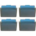 Officemate Mountable Wall File - 7" Height x 13" Width x 4.12" Depth - Smoke - Plastic - 4 / Carton