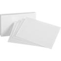 Oxford Plain Index Cards - 4" x 6" - 85 lb Basis Weight - Sustainable Forestry Initiative (SFI) - White - 100/Pack - 5 / Bundle