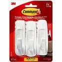 Command Large Utility Hook Value Pack - 5 lb (2.27 kg) Capacity - for Wood, Paint, Tile - Plastic - White - 1 Pack