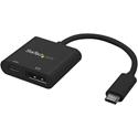StarTech.com USB-C to DisplayPort Adapter with USB Power Delivery - 4K 60Hz - 1 x 24-pin USB Type C - Male - 1 x 20-pin DisplayPort Digital Audio/Video - Female - Black - 1 Each