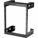 StarTech.com 12U Wall-Mount Server Rack - 12 in. Depth - For Server, LAN Switch, Patch Panel, Computer - 12U Rack Height12" Rack Depth - Wall Mountable Open Frame - 2 Post - Black - SPCC - 198.42 lb Maximum Weight Capacity