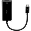 Belkin USB-C to HDMI Adapter (For Business / Bag & Label) - 1 x USB Type C Male - 1 x HDMI HDMI 2.0 Female - 4096 x 2160 Supported - Black - 1 Each