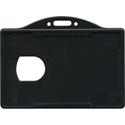 Advantus ID Card Holder - Support 3.38" x 2.13" Media - Horizontal - Black - 25 / Pack