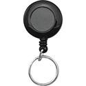 Advantus Clip-on Ring Retractable ID Reel - Black - Sturdy - 12 / Box