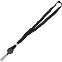 Advantus Badge Reel Lanyard - 36" Length - Black - Woven - 12 / Pack
