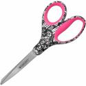 Westcott 8" Fashion Scissors - 8" Overall Length - Left/Right - Stainless Steel - Multi - 1 Each