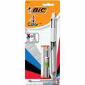 BIC 4-Color 3+1 Ball Pen and Pencil, Assorted Inks - 2HB Pencil Grade - 0.7 mm Lead Size - Assorted Ink - Assorted Lead - Retractable - 1 Pack