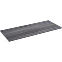 Lorell Relevance Series Tabletop - 71.6" Width x 29.5" Depth x 1" Thickness Table Top - Straight Edge - Finish: Weathered Charcoal, Laminate - 1 Each