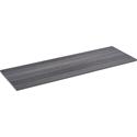 Lorell Relevance Series Tabletop - 71.6" Width x 24" Depth x 1" Thickness Table Top - Straight Edge - Finish: Charcoal, Laminate - 1 Each