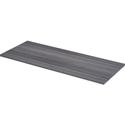 Lorell Relevance Series Tabletop - 59.9" Width x 23.6" Depth x 1" Thickness Table Top - Straight Edge - Finish: Charcoal, Laminate - 1 Each