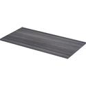 Lorell Relevance Series Tabletop - 47.6" Width x 23.6" Depth x 1" Thickness Table Top - Straight Edge - Finish: Charcoal, Laminate - 1 Each