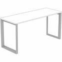 Lorell Relevance Series Desk-height Side Leg Frame - 23.3" Height x 28.5" Width - Finish: Silver - 1 Each