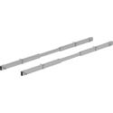 Lorell Adjustable Crossbar Set - 67" Width - Silver - 1 Set