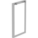 Lorell Relevance Standing-Height Side Leg Frame - 40.4" Height x 23.3" Width - Finish: Silver - 1 Each