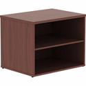 Lorell Relevance Series Storage Cabinet Credenza w/No Doors - 23.1" Height x 29.5" Width x 22" Depth - 2 Shelve(s) - Finish: Mahogany, Laminate - 1 Each