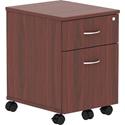 Lorell Relevance Series 2-Drawer File Cabinet - 22.9" Height x 15.7" Width x 19.9" Depth - Total Drawer(s): 2 - Finish: Mahogany Laminate - 1 Each