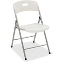 Lorell Heavy-duty Translucent Folding Chairs - Clear Seat Color - Plastic Seat Material - Clear Back Color - Plastic Back Material - 4 / Carton