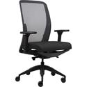 Lorell Executive Mesh High-Back Office Chair - Black Seat Color - Fabric Seat Material - High Back - Armrest - 1 Each