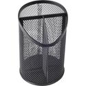 Lorell Mesh Desktop Organizer - 6.10" Height x 4.10" Width x 4.10" Length - Desktop - Durable, Snag Proof - Black - Metal - 1 Each