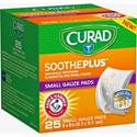 Curad SoothePlus Medium Non-stick Pads - - 2" Width x 2" Length - White - 1 Box