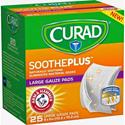 Curad SoothePlus Medium Non-stick Pads - - 4" Width x 4" Length - White - 1 Box
