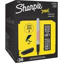 Sharpie Industrial Permanent Markers - Fine Marker Point - Black Ink - 36 / Pack