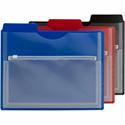 Smead 1/3 Tab Cut Letter Organizer Folder - 8 1/2" x 11" - 1/2" Expansion - 1 Pocket(s) - Blue, Red, Black - Water Proof, Durable, Tear Resistant, Moisture Resistant, Spill Resistant, Closed Sides, Acid-free - 3 / Pack