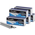 Swingline S.F. 4 Premium Staples - Premium - 1/4" Leg - for Paper - Chisel Point - Silver - 210 Per Strip - 5000 Per Cartridge - 5000/Box - 5 / Pack
