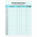 Tabbies Patient Sign-in Label Forms - Letter - 8.50" x 11" Sheet Size - Blue Sheet(s) - 1 Pack