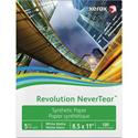Xerox Revolution NeverTear Synthetic Paper - White - 94 Brightness - Letter - 8 1/2" x 11" - 135 g/m² Grammage - Matte - Weather Resistant, Chemical Resistant - White - 5 / Carton