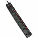Tripp Lite series TLP76MSGB ECO-Surge 7-Outlet Surge Protector - 7 x NEMA 5-15R - 1800 VA - 1080 J - 120 V AC Input - 120 V AC Output - 6 ft